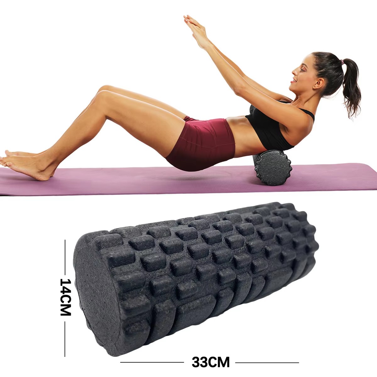 Home Gym Routine - 30/33cm Fitness rouleau de mousse Yoga