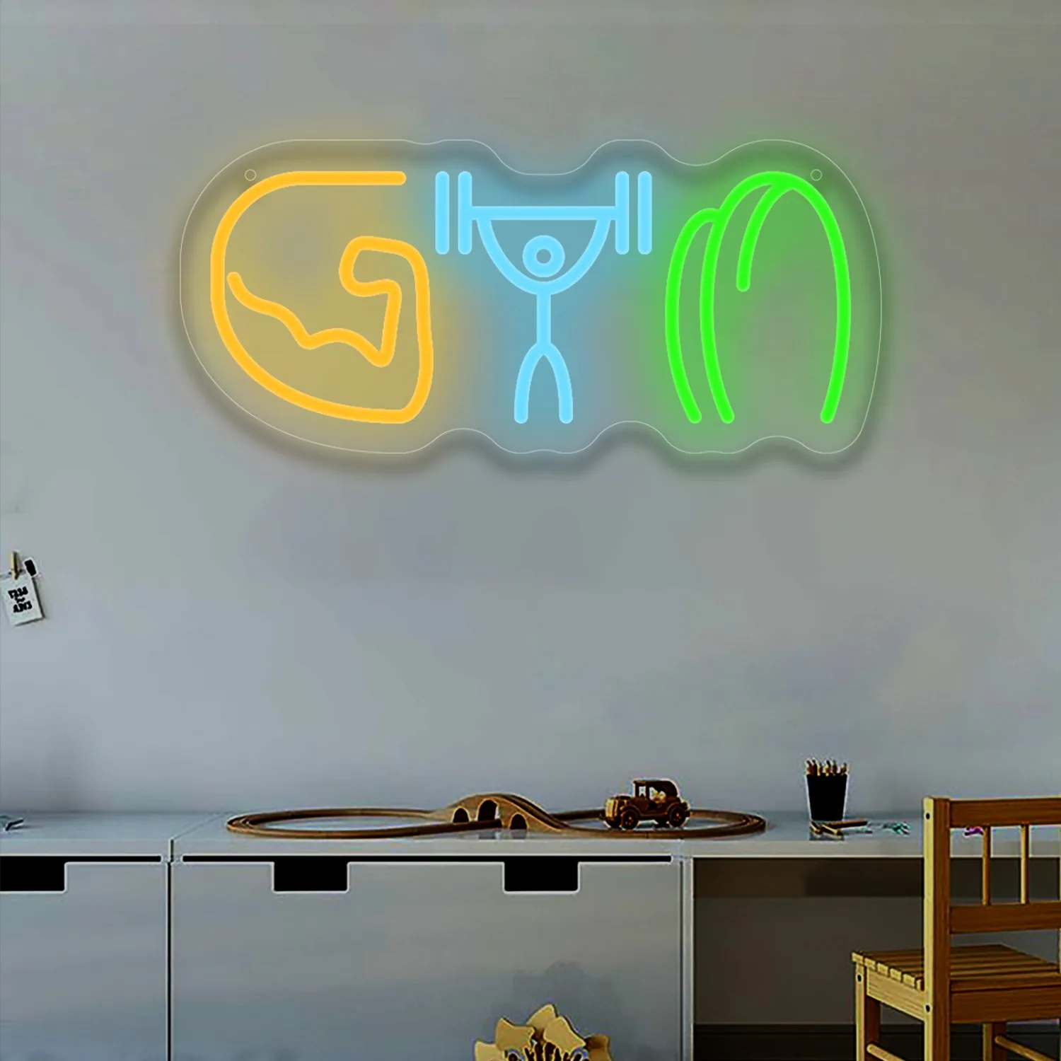 Enseigne néon de salle de spor - Home Gym Neon Sign avis et prix