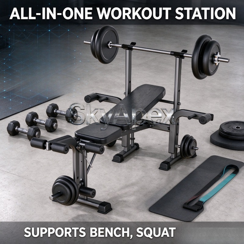 Nouveau banc de musculation mu - Home Gym Equipment Set avis et prix